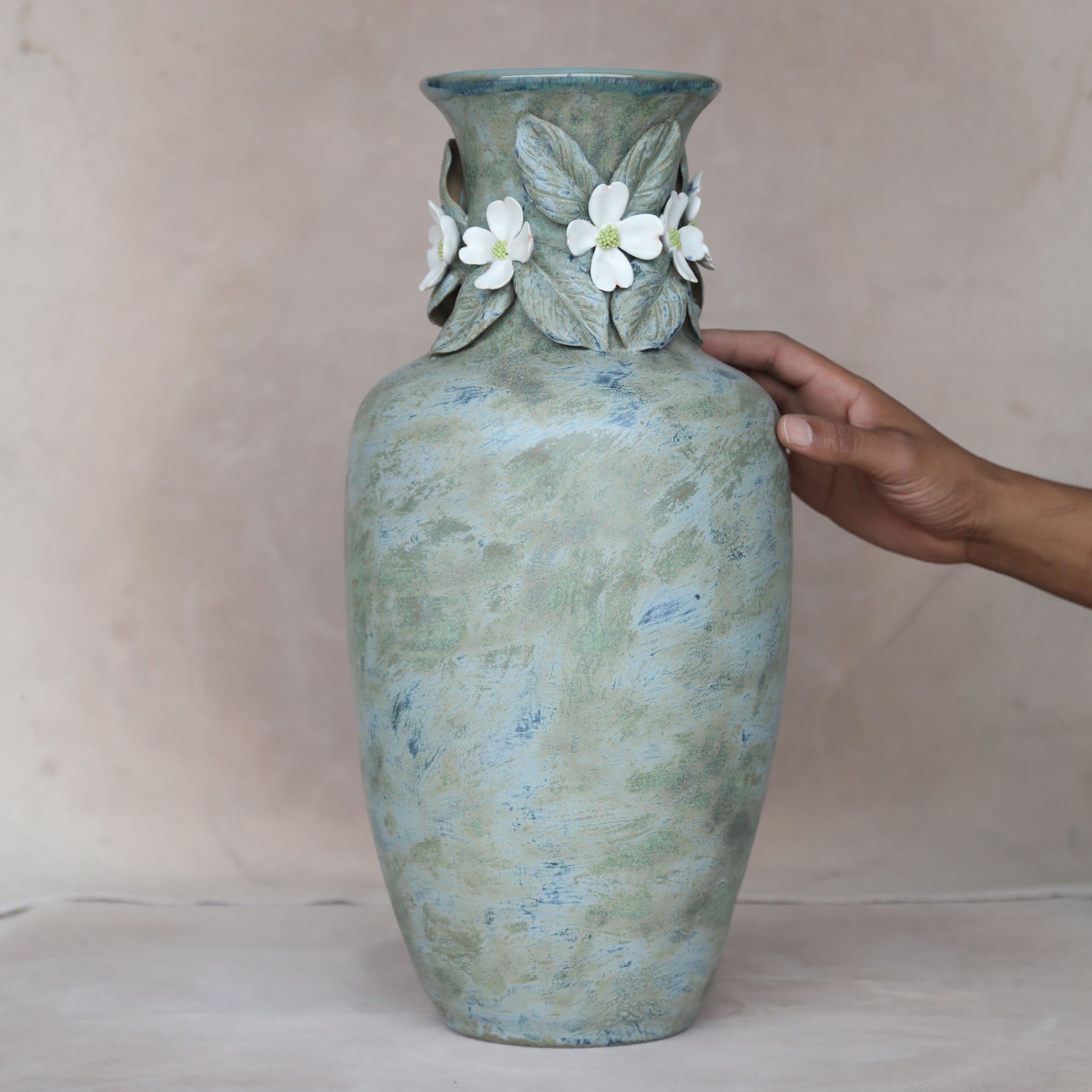 Handcrafted Dogwood Vase by Vixon Sullivan Vixon's Pottery