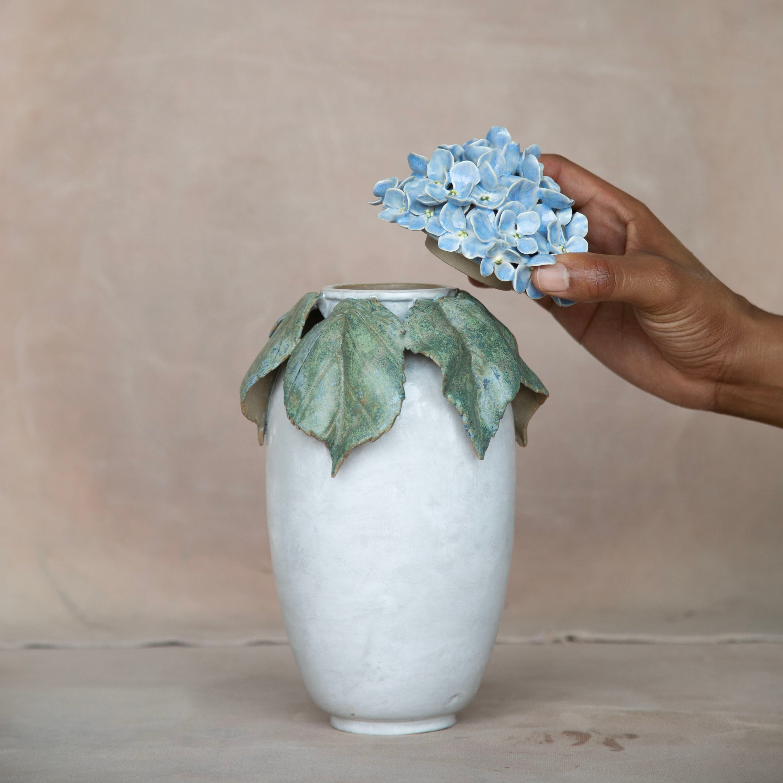 Little Hydrangea Vase by Vixon Sullivan Vixon's Pottery